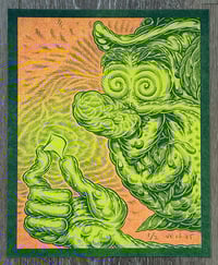 Hatter Risograph, 2025 (green/orange variant)