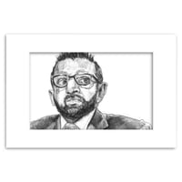 Image 2 of Kash Patel | 4x6 | Original Ink Drawing