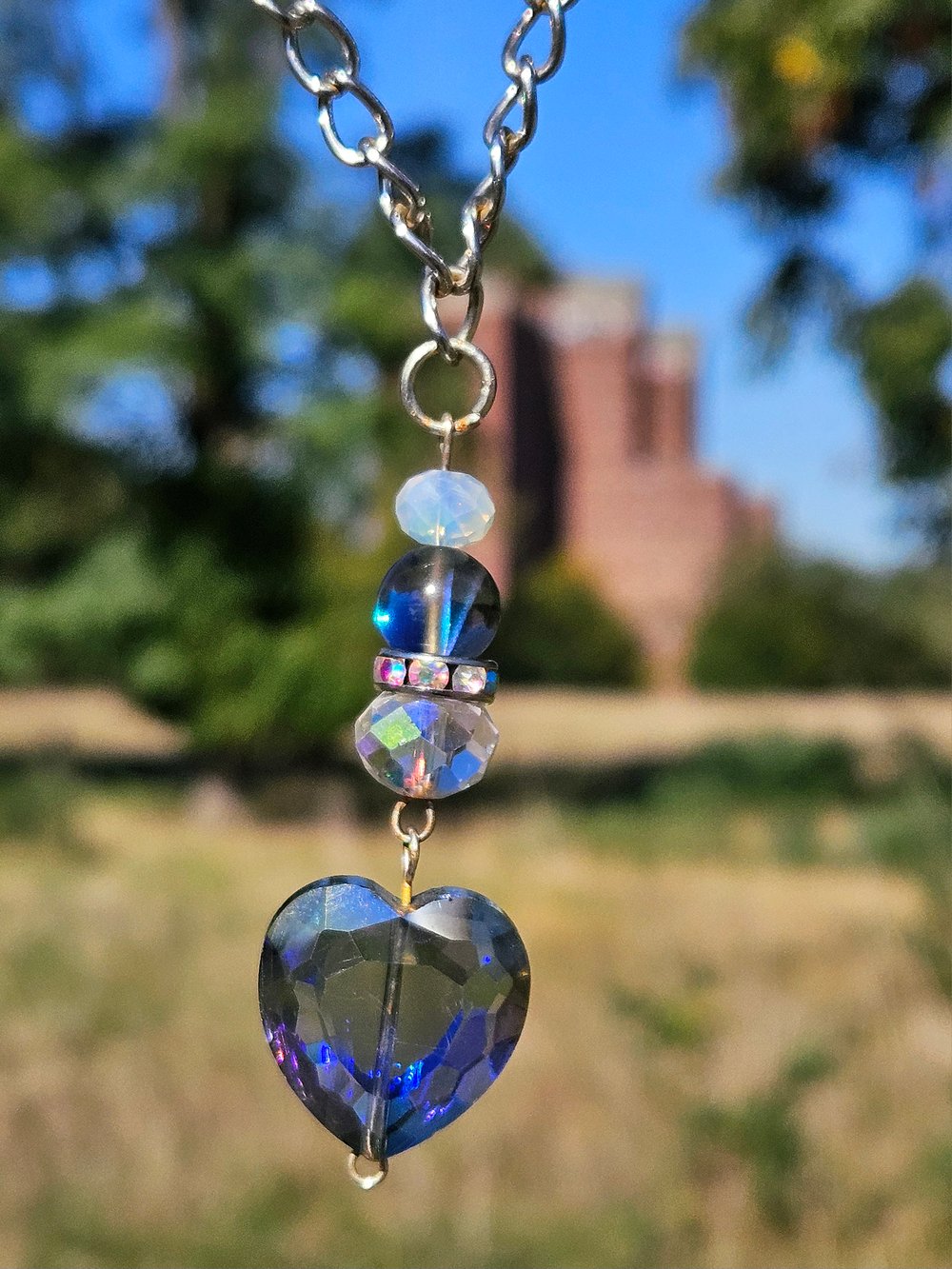 Image of Baby Pink Holographic Spiderweb Wall Art