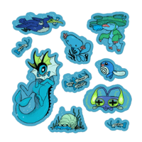 RIVER MONSTERS sticker sheet