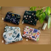 Image 1 of Handmade Fabric Zipper Coin Purse