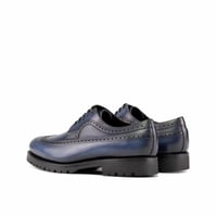 Image 2 of Navy Calf Longwing Blucher with Commando Sole 