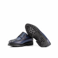 Image 3 of Navy Calf Longwing Blucher with Commando Sole 