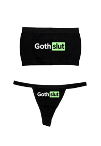 Image 3 of GOTH      SLUT      TUBE      TOP      SET     