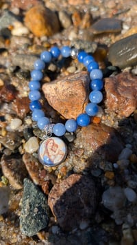 Image 4 of Our Lady Star of the Sea Aventurine Gemstone Bracelet – Handmade on Cape Cod