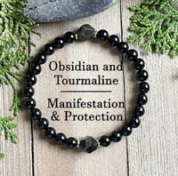 Obsidian & Tourmaline 