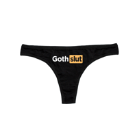 Image 2 of GOTH SLUT CHEEKY THONG