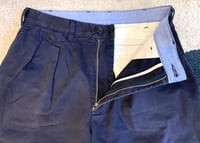 Image 3 of Beams Plus + pleated cotton chino pants, made in Japan, size M (fits 31”)