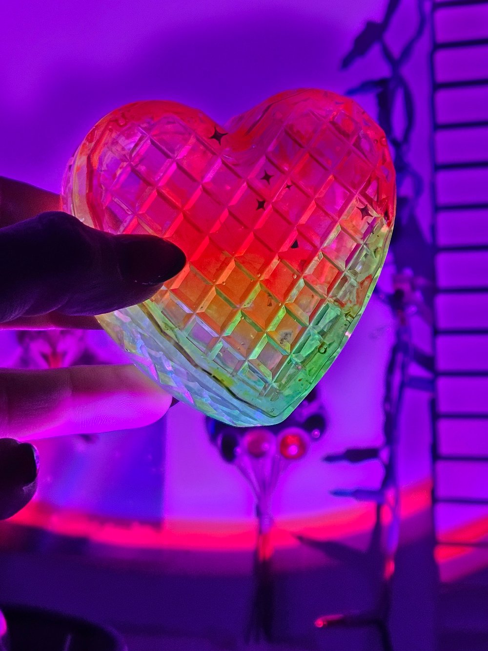 Image of Neon Sunset Heart Box 2