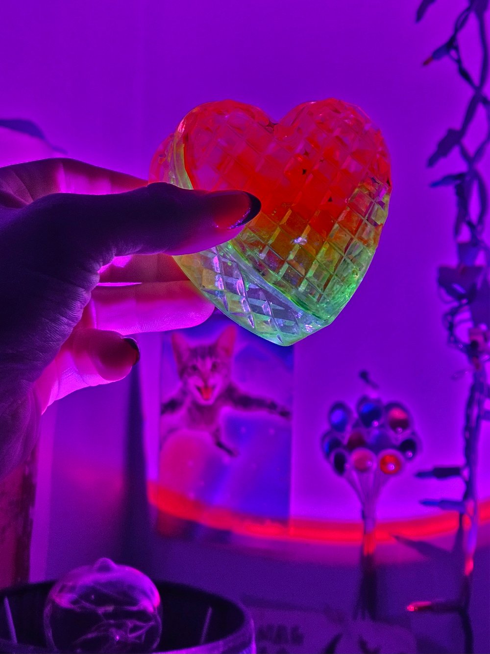 Image of Neon Sunset Heart Box 2