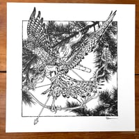 Image 2 of Guardmouse on a Kestrel Original Art