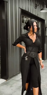 Image 5 of Crossbody Onyx and Baroque Pearl Necklace