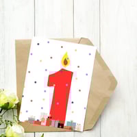 Image 2 of First Birthday Card