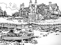 Image 3 of Wind in the Willows Cover Original Art