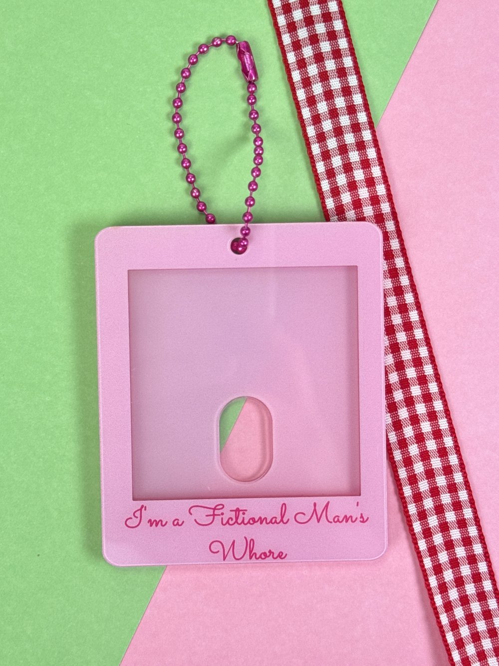 Image of I'm A Fictional Man's Whore Holder Keychain