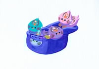 Chicks In Hat (Painting)