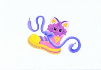 Kitten In Shoe (Painting)