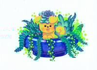 Succulent Puppy (Painting)