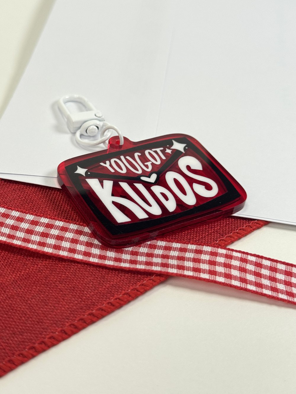 Image of You've Got Kudos Letter Acrylic Keychain