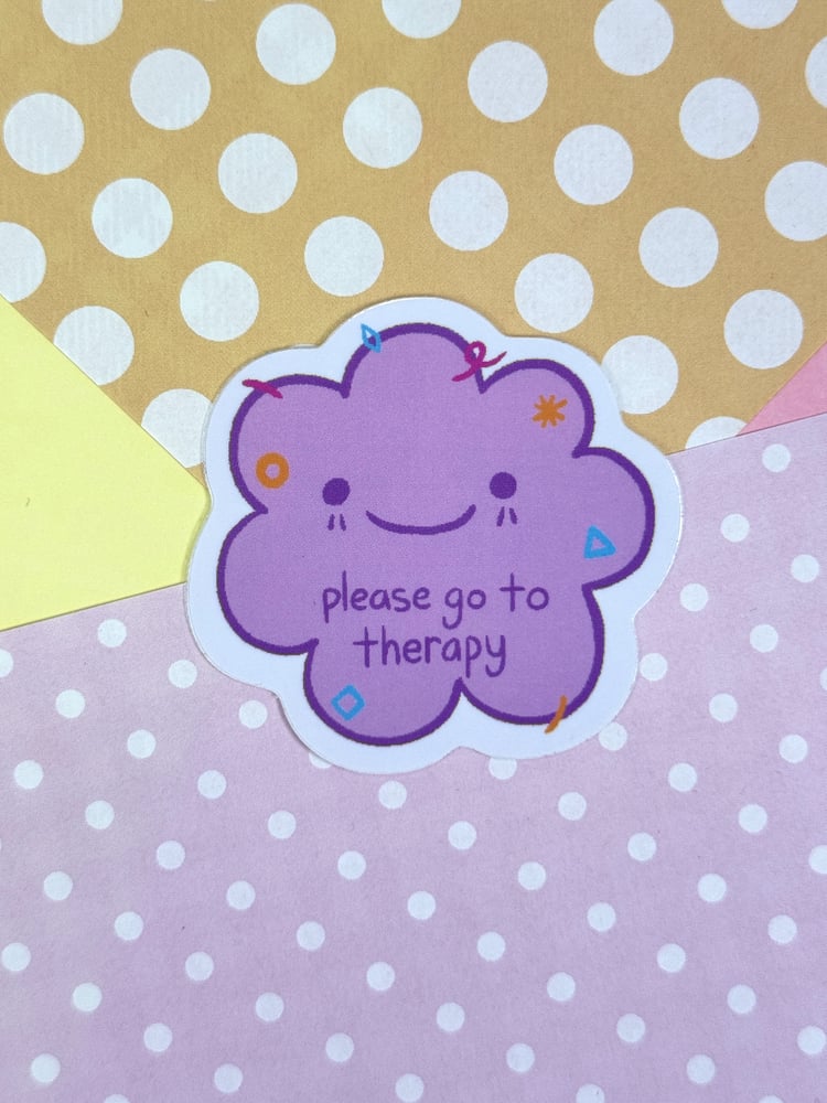 Image of Please Go To Therapy Vinyl Sticker