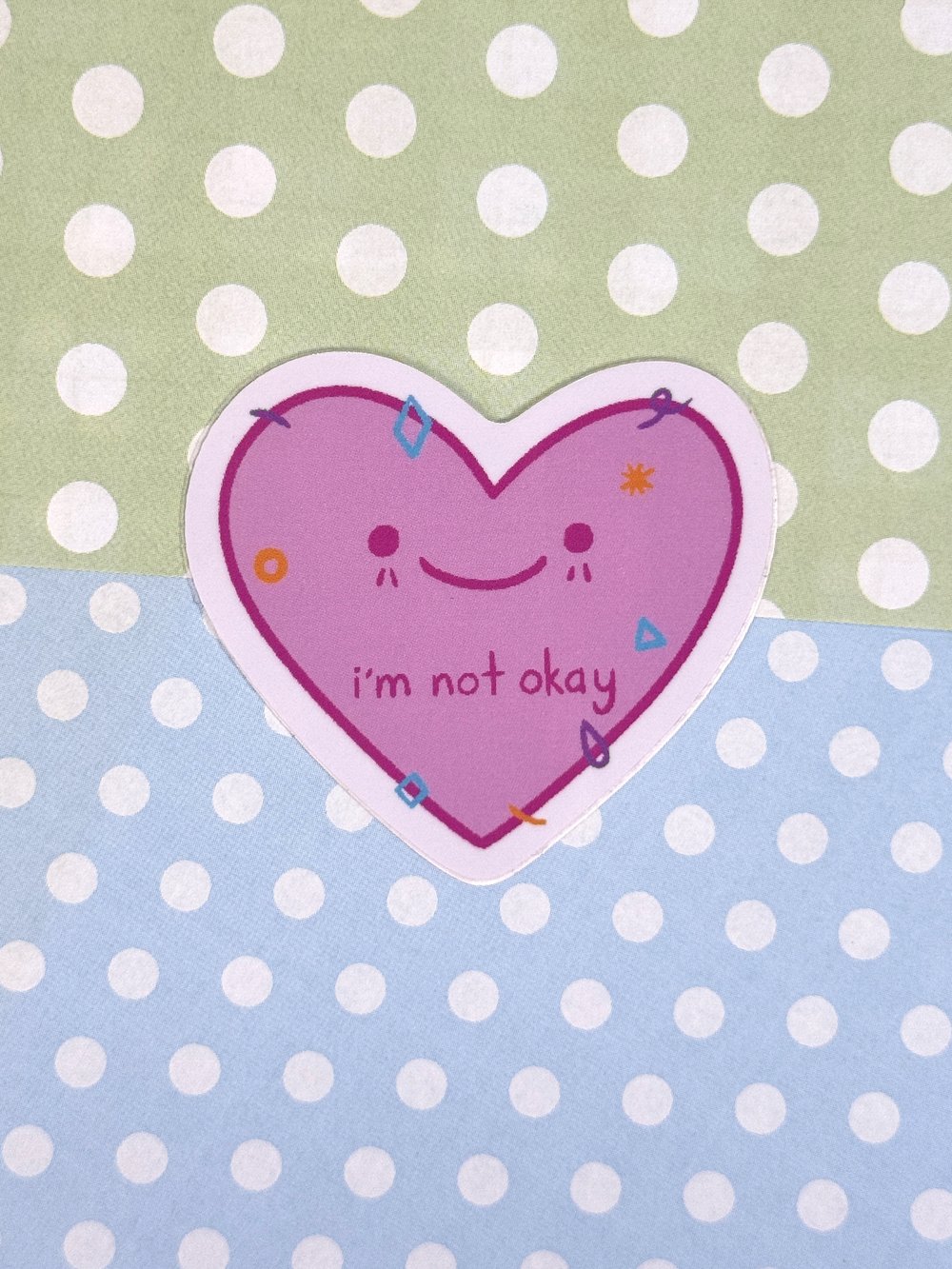 Image of I'm Not Doing Okay Vinyl Sticker