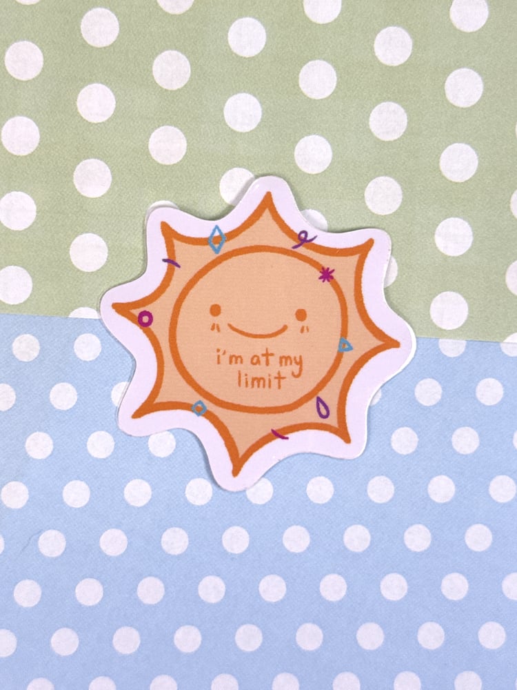 Image of I'm At My Limit Okay Vinyl Sticker