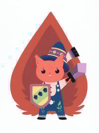 Hero Squirrel (Painting)