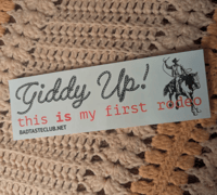 Image 1 of Giddy up bumper sticker