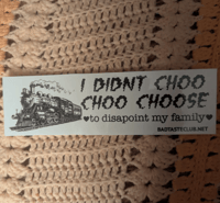 Image 1 of Train bumper sticker