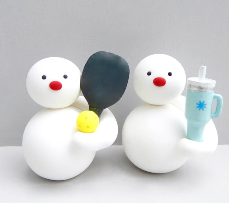 Image of 🏓🥤New 2025 Standing Snowmen 🥤🏓