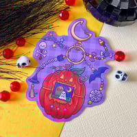 Image 1 of Halloween Tamagotchi Vinyl Sticker