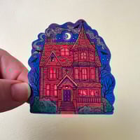 Image 2 of Haunted House Vinyl Sticker