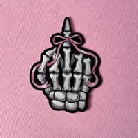 Image 3 of Pretty in Punk Skeleton Hand - Vinyl Sticker