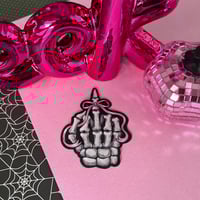 Image 1 of Pretty in Punk Skeleton Hand - Vinyl Sticker