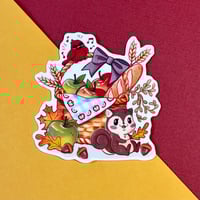 Image 3 of Autumn Apple Picking - Vinyl Sticker