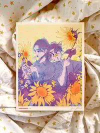 Image 2 of 【M】SKZ 1415 — SUNFLOWER TWINS (RISO PRINT)