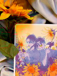 Image 3 of 【M】SKZ 1415 — SUNFLOWER TWINS (RISO PRINT)