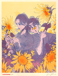 Image 1 of 【M】SKZ 1415 — SUNFLOWER TWINS (RISO PRINT)