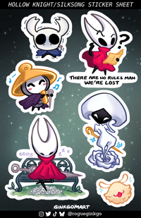 Image 1 of 『Silksong / Hollow Knight』Sticker Sheet