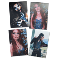 Set of 4 signed Pictures (HALLOWEEN EDITION)