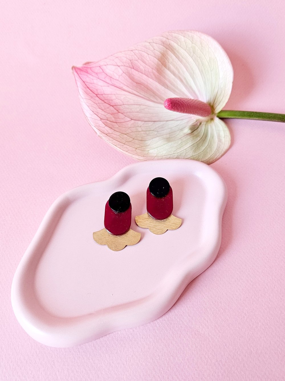 Image of Pendientes IZADI - Granate