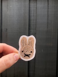 Woven miffy sticker 