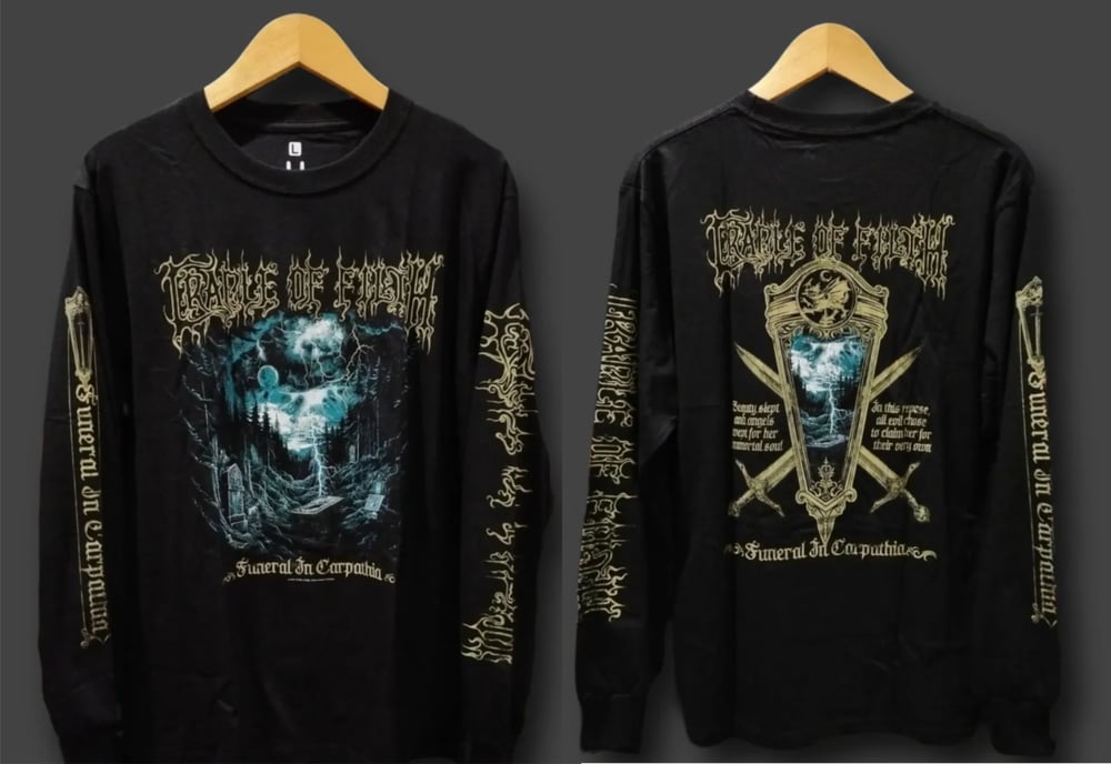 CRADLE OF FILTH - FUNERAL IN CARPATHIA   - T-shirt and Long Sleeves 