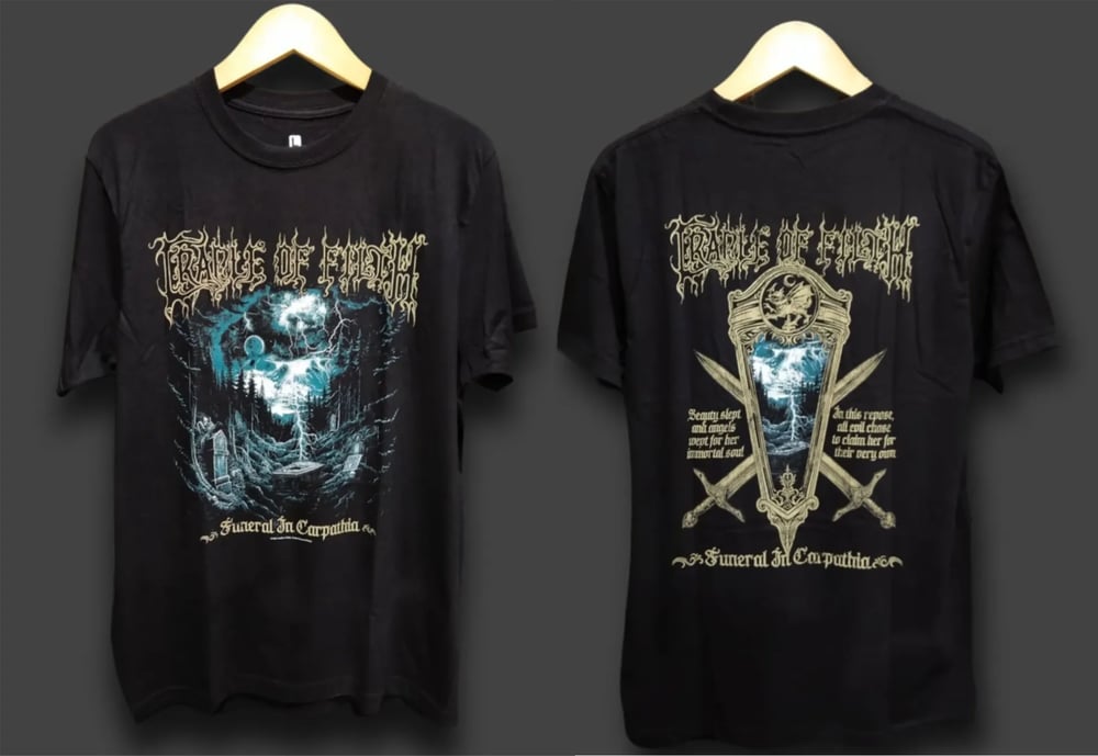 CRADLE OF FILTH - FUNERAL IN CARPATHIA   - T-shirt and Long Sleeves 