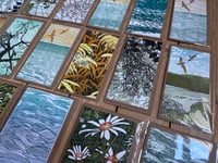 Image 1 of Mix pack of 5 linocut cards