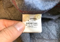 Image 9 of Sugar Cane “light” knit patchwork indigo dyed shirt, size M
