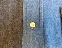 Image 6 of Sugar Cane “light” knit patchwork indigo dyed shirt, size M