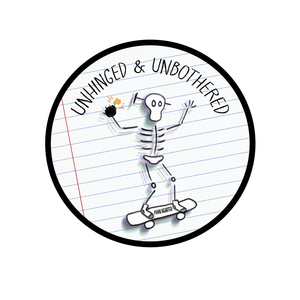Image of OG Unhinged & Unbothered Sticker