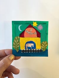 Image 4 of square miniature work on paper 