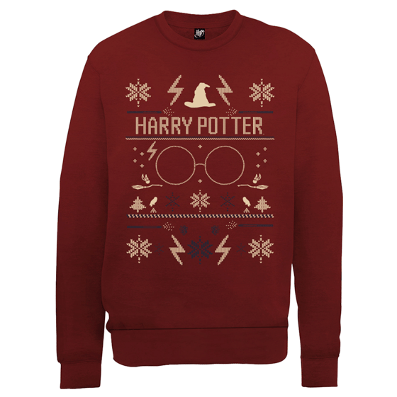Image of Officially Licensed Harry Potter Fairisle Printed Sweatshirt